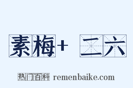 素梅+二六是什么意思的图片